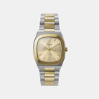 E Line Women Quartz Champagne Dial Analog Stainless Steel Watch TW6A00800UJ