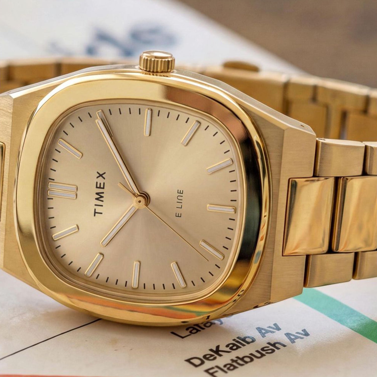 Women Quartz Champagne Dial Analog Stainless Steel Watch TW6A00900UJ