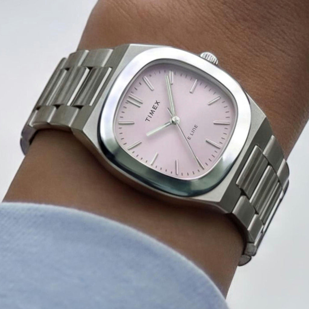 E Line Women Quartz Pink Dial Analog Stainless Steel Watch TW6A01000UJ