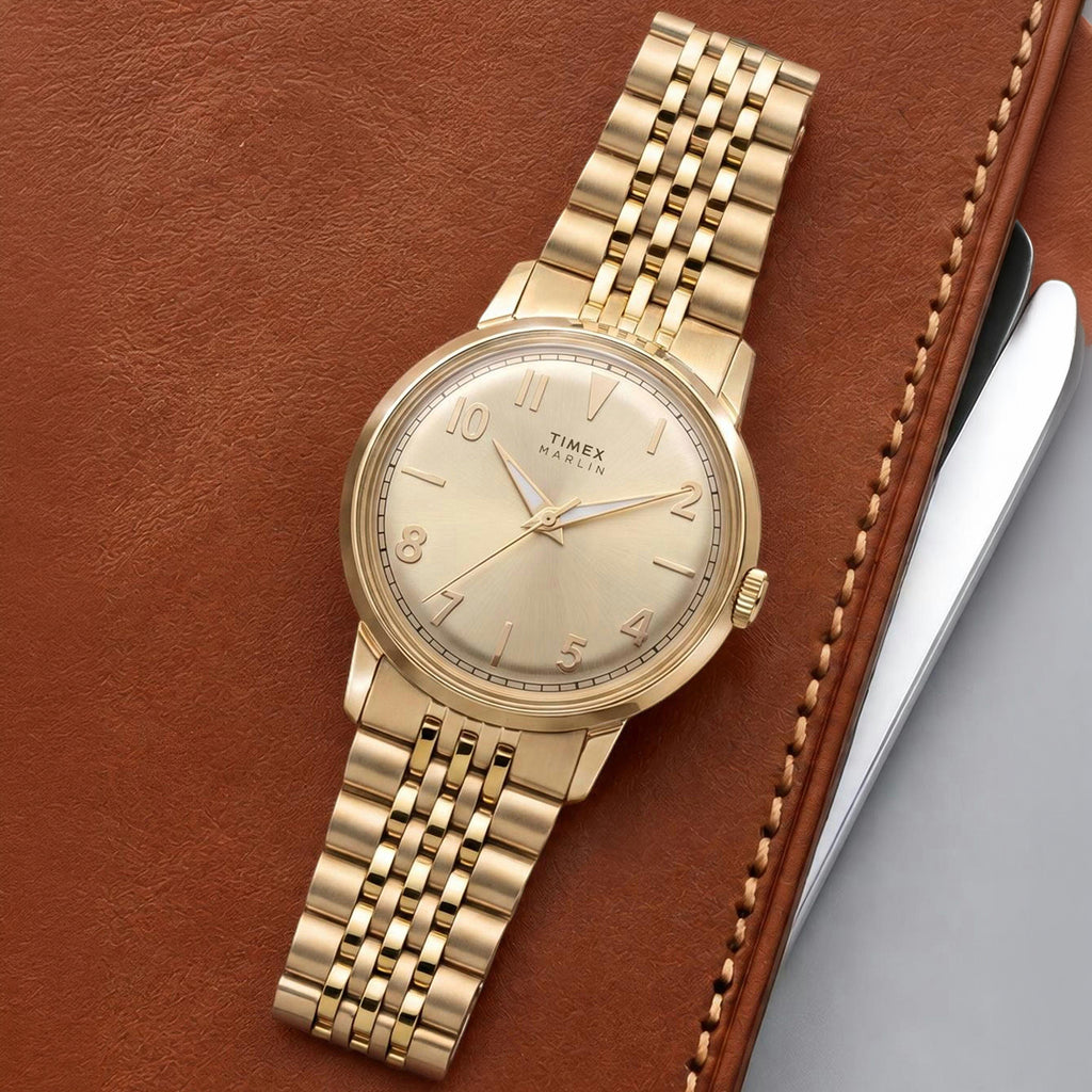 Marlin Unisex Quartz Champagne Dial Analog Watch TW6A04000UJ