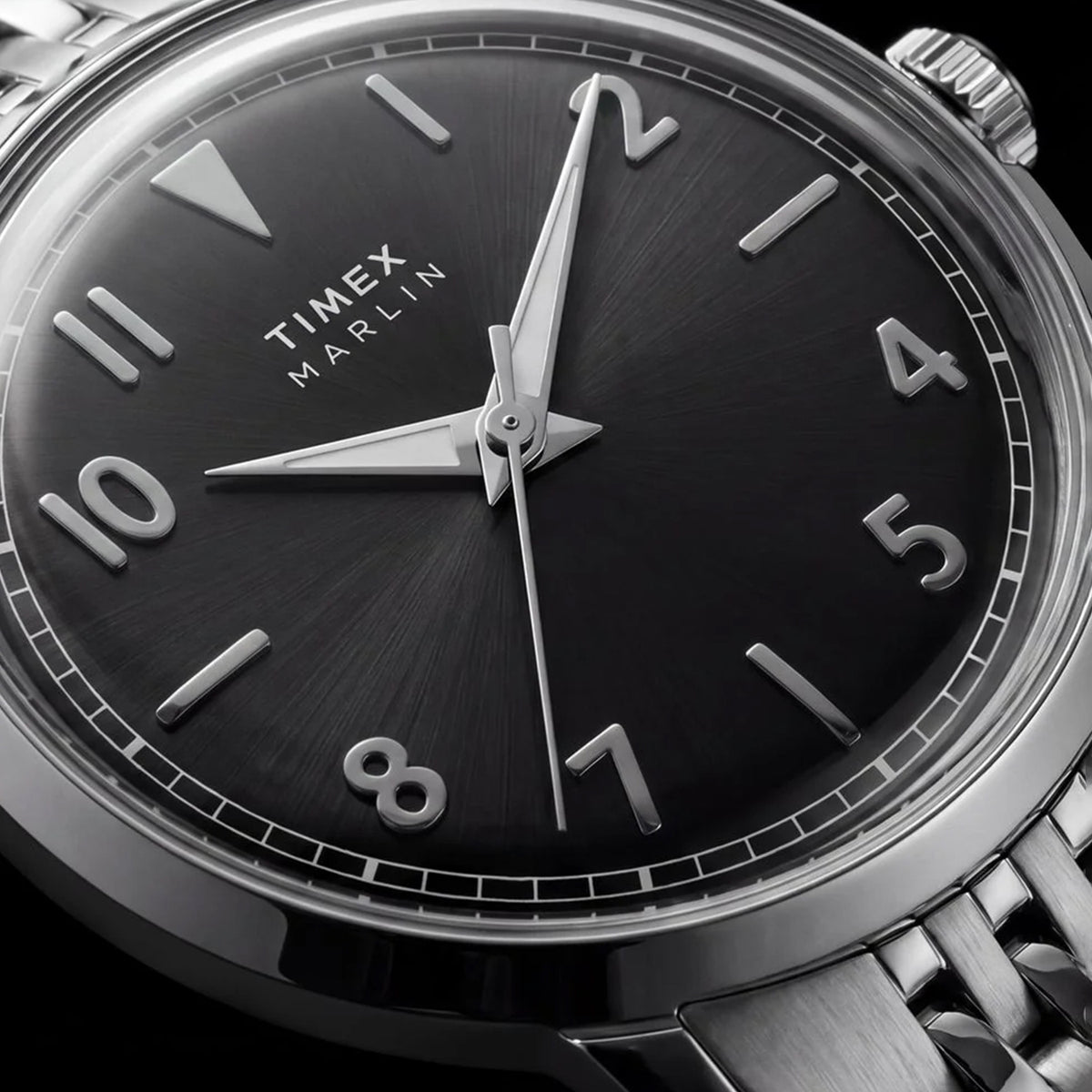 Marlin Unisex Quartz Black Dial Analog Stainless Steel Watch TW6A04200UJ