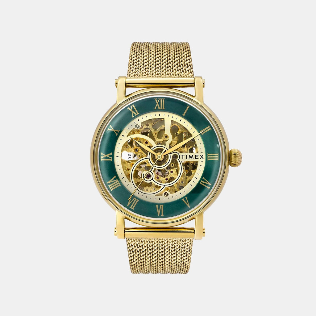 Signio Men Automatic Green Dial Analog Stainless Steel Watch TWEG16721