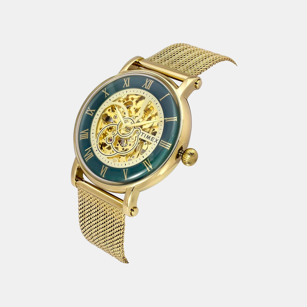 Signio Men Automatic Green Dial Analog Stainless Steel Watch TWEG16721