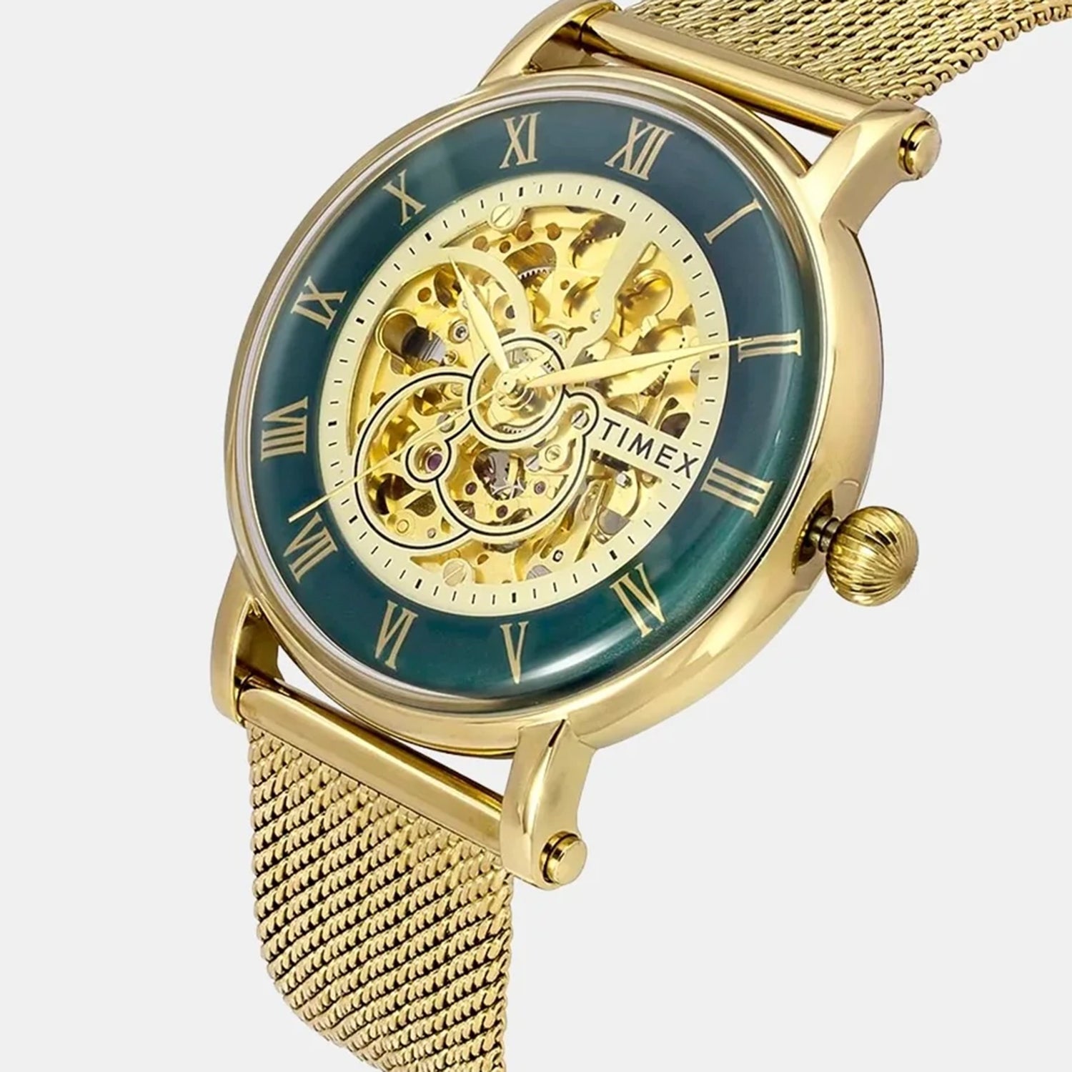 Signio Men Automatic Green Dial Analog Stainless Steel Watch TWEG16721