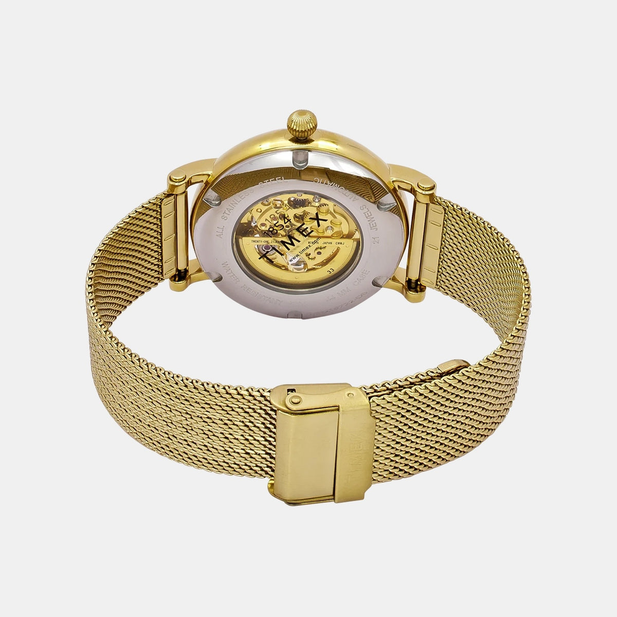 Signio Men Automatic White Dial Analog Mesh Watch TWEG16722