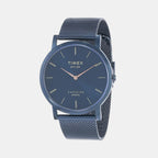 Timex Round Blue Analog watch