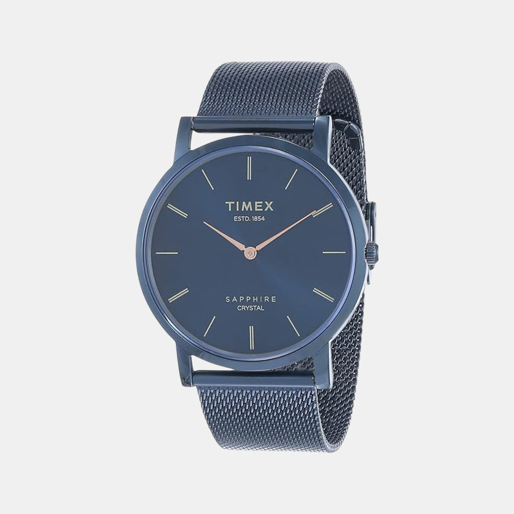 Empera Men Quartz Blue Dial Analog Mesh Watch TWEG17414