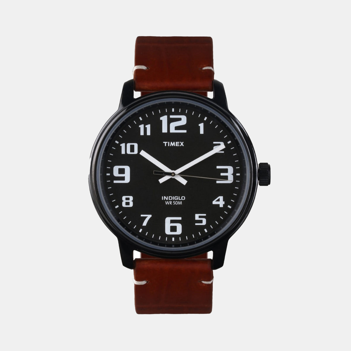 Fashion Men Quartz Black Dial Analog Leather Watch TWEG18303