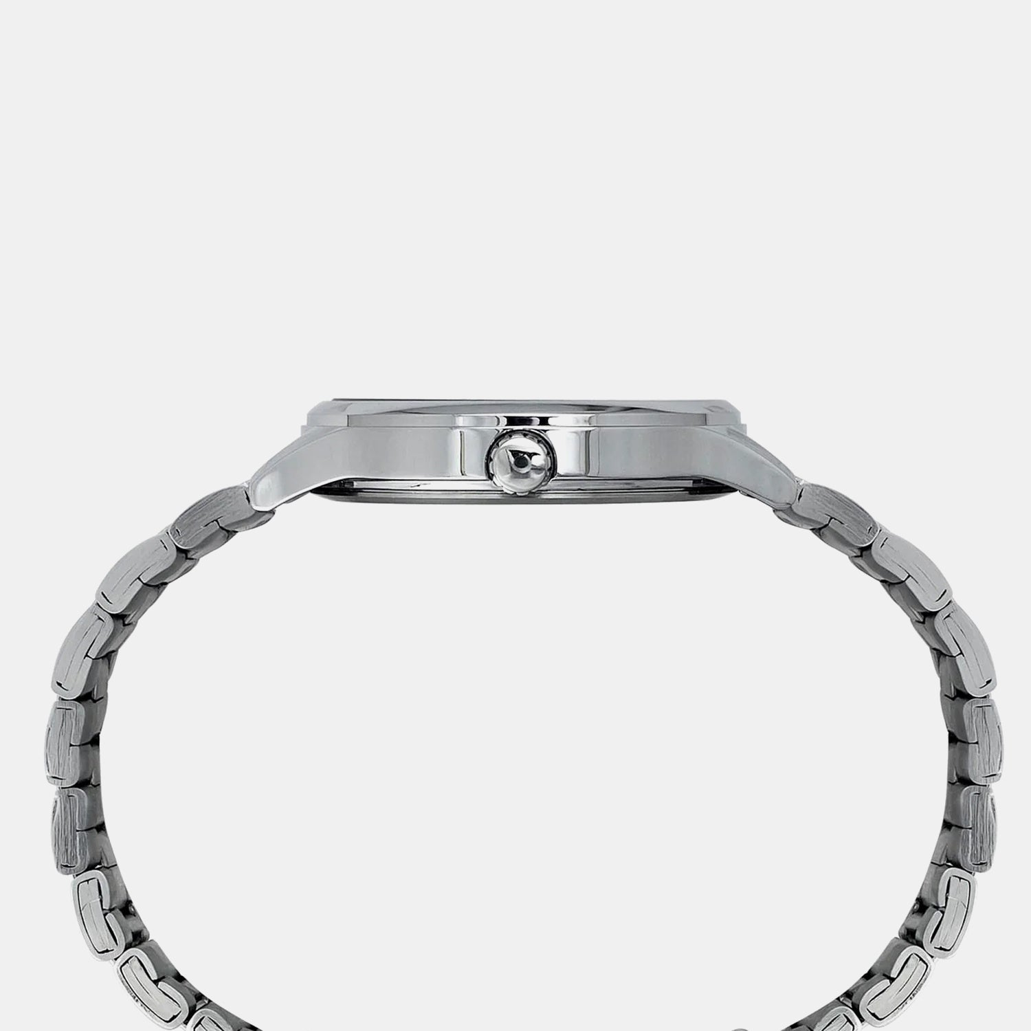 Fashion Men Quartz Silver Dial Chronograph Stainless Steel Watch TWEG18409