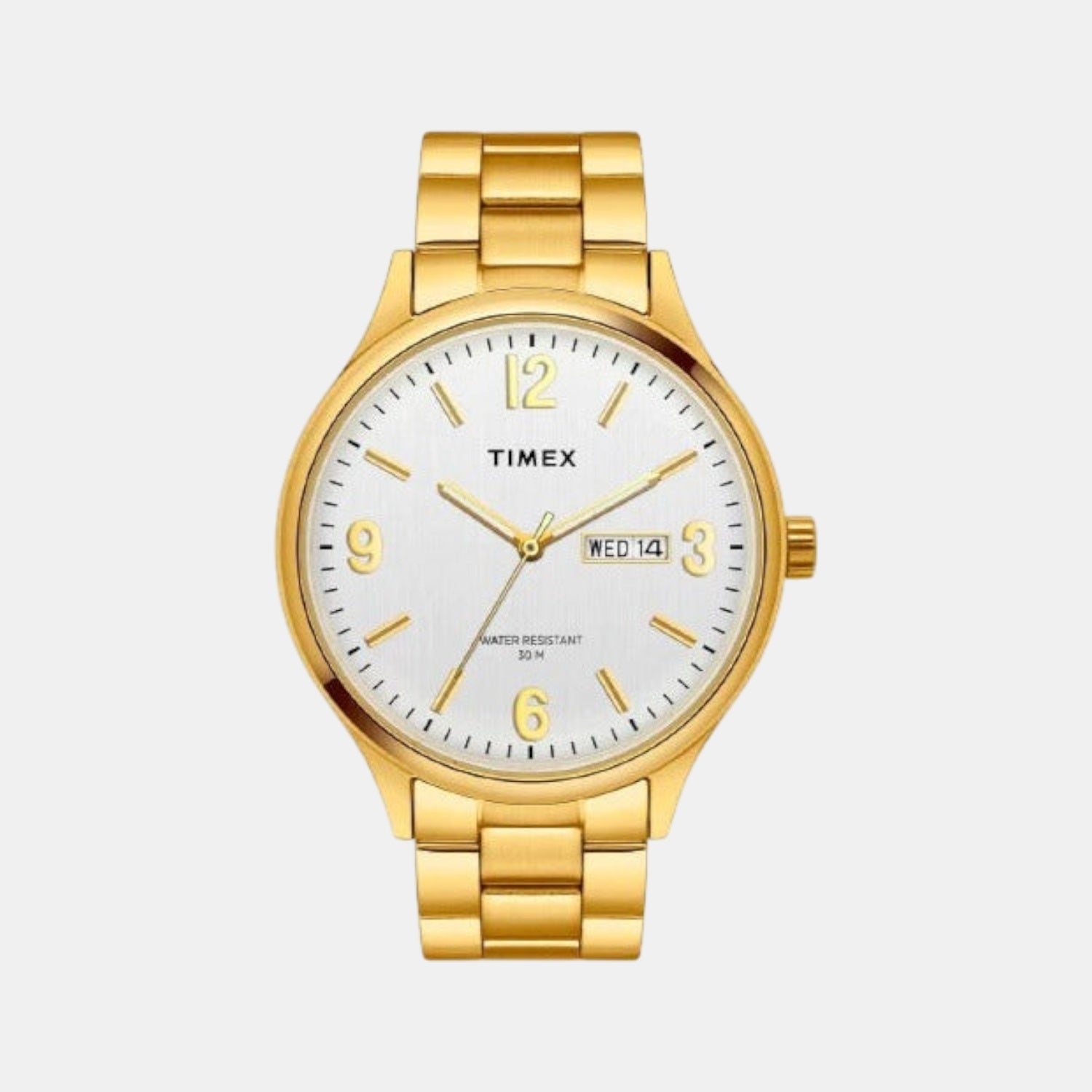 Fashion Men Quartz Silver Dial Analog Stainless Steel Watch TWEG18421