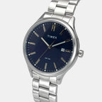 Trendline Men Quartz Blue Dial Analog Stainless Steel Watch TWEG18429