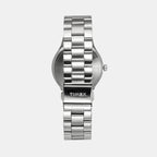 Fashion Men Quartz Dark Blue Dial Analog Stainless Steel Watch TWEG18429