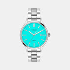 Fashion Men Quartz Blue Dial Analog Stainless Steel Watch TWEG18430