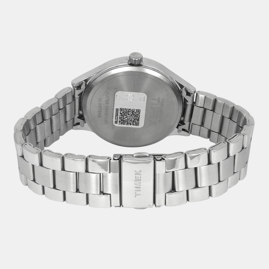 Fashion Men Quartz Blue Dial Analog Stainless Steel Watch TWEG18430