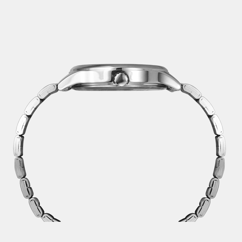 Fashion Men Quartz Red Dial Analog Stainless Steel Watch TWEG18431