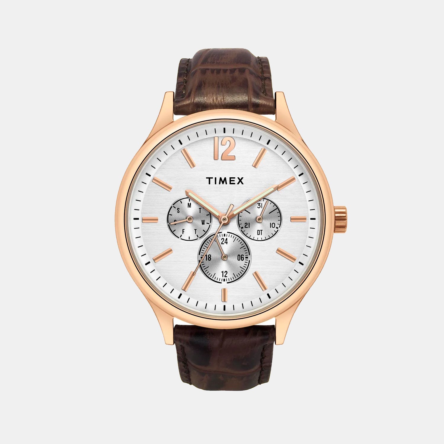 Timex Round White Multi-Function watch