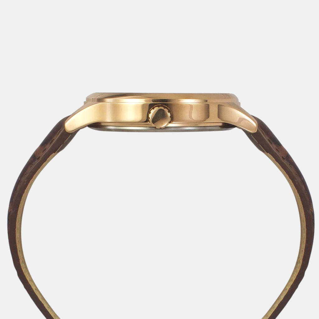 Fashion Men Quartz Green Dial Multi-Function Leather Watch TWEG18434