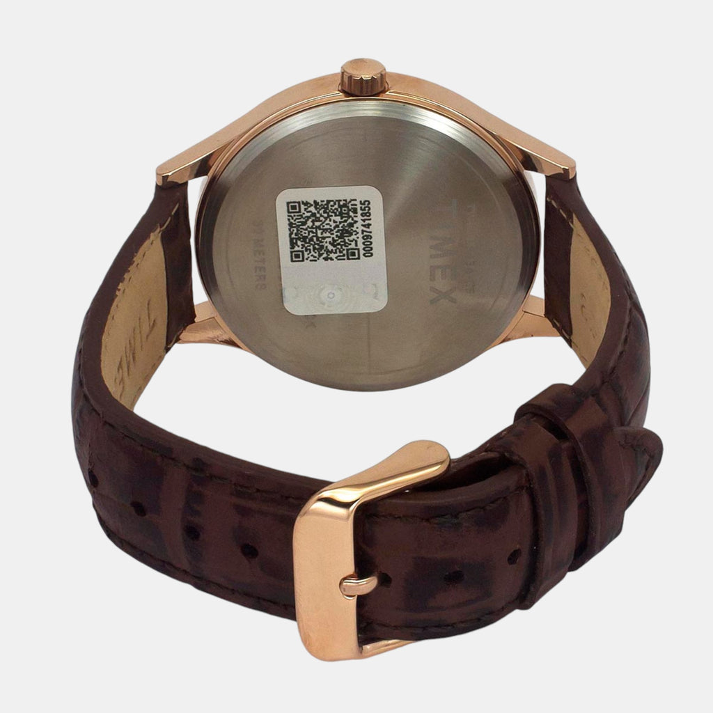 Fashion Men Quartz Green Dial Multi-Function Leather Watch TWEG18434