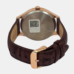 Fashion Men Quartz Green Dial Multi-Function Leather Watch TWEG18434