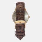 Fashion Men Quartz Green Dial Multi-Function Leather Watch TWEG18434