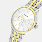 Trendline Men Quartz Silver Dial Multi-Function Stainless Steel Watch TWEG18441