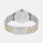 Fashion Men Quartz Silver Dial Multi-Function Stainless Steel Watch TWEG18441