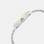 Fashion Men Quartz Silver Dial Multi-Function Stainless Steel Watch TWEG18441