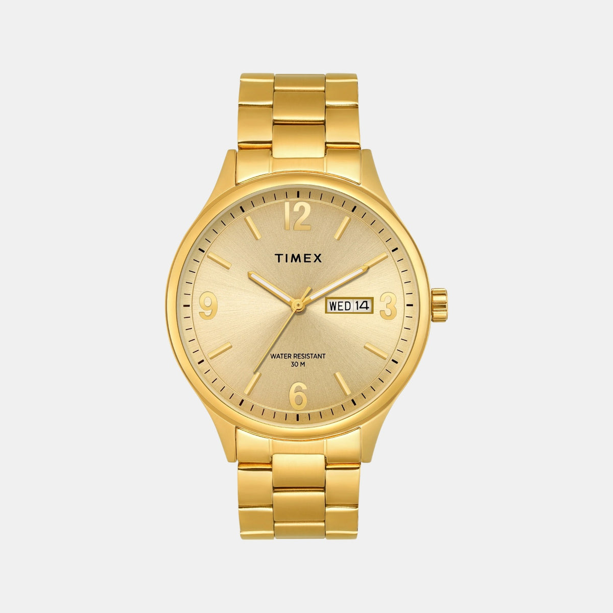 Trendline Men Quartz Champagne Dial Analog Stainless Steel Watch TWEG18444