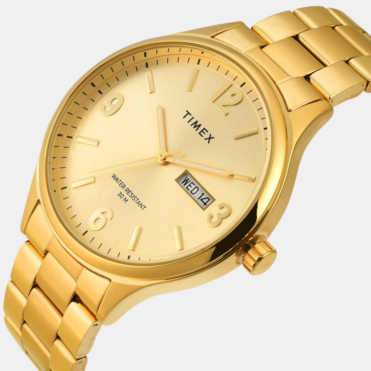 Trendline Men Quartz Champagne Dial Analog Stainless Steel Watch TWEG18444