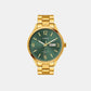 Men Quartz Green Dial Analog Stainless Steel Watch TWEG18445