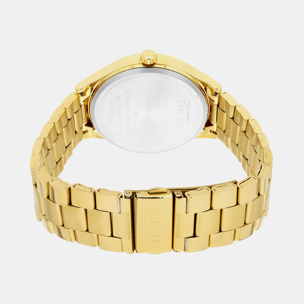 Fashion Men Quartz Green Dial Analog Stainless Steel Watch TWEG18446