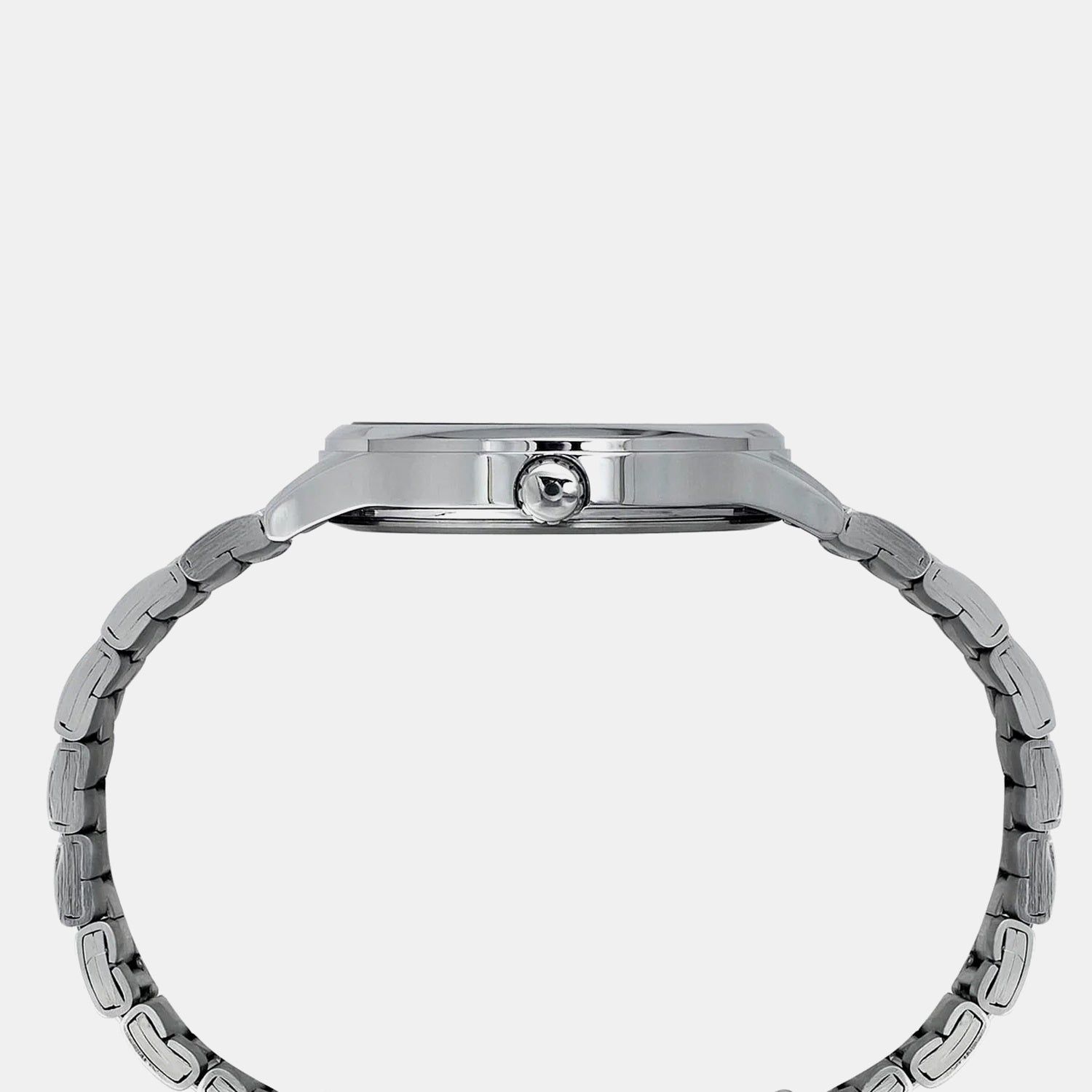 Fashion Men Quartz Silver Dial Multi-Function Stainless Steel Watch TWEG18506