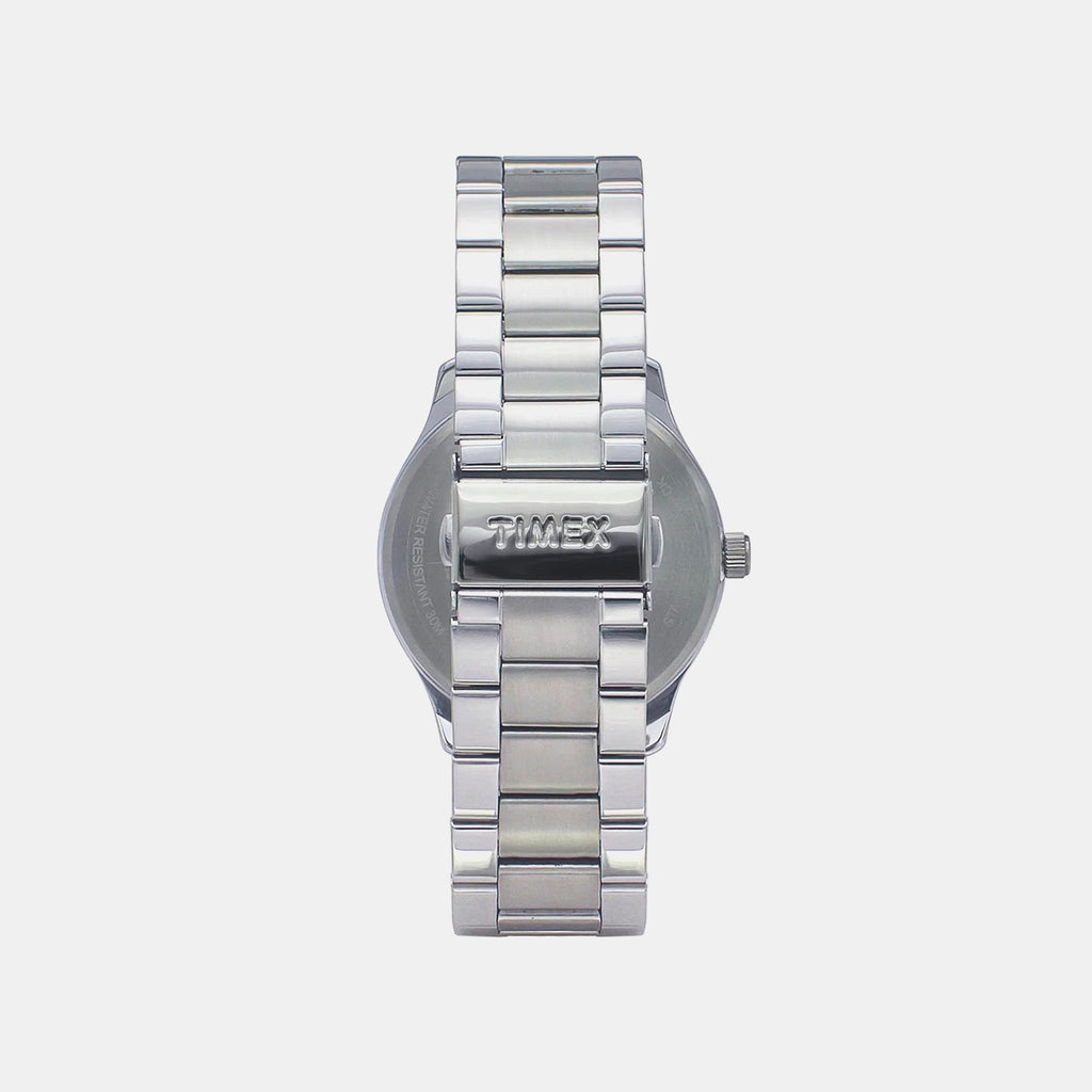 Fashion Men Quartz Silver Dial Multi-Function Stainless Steel Watch TWEG18506