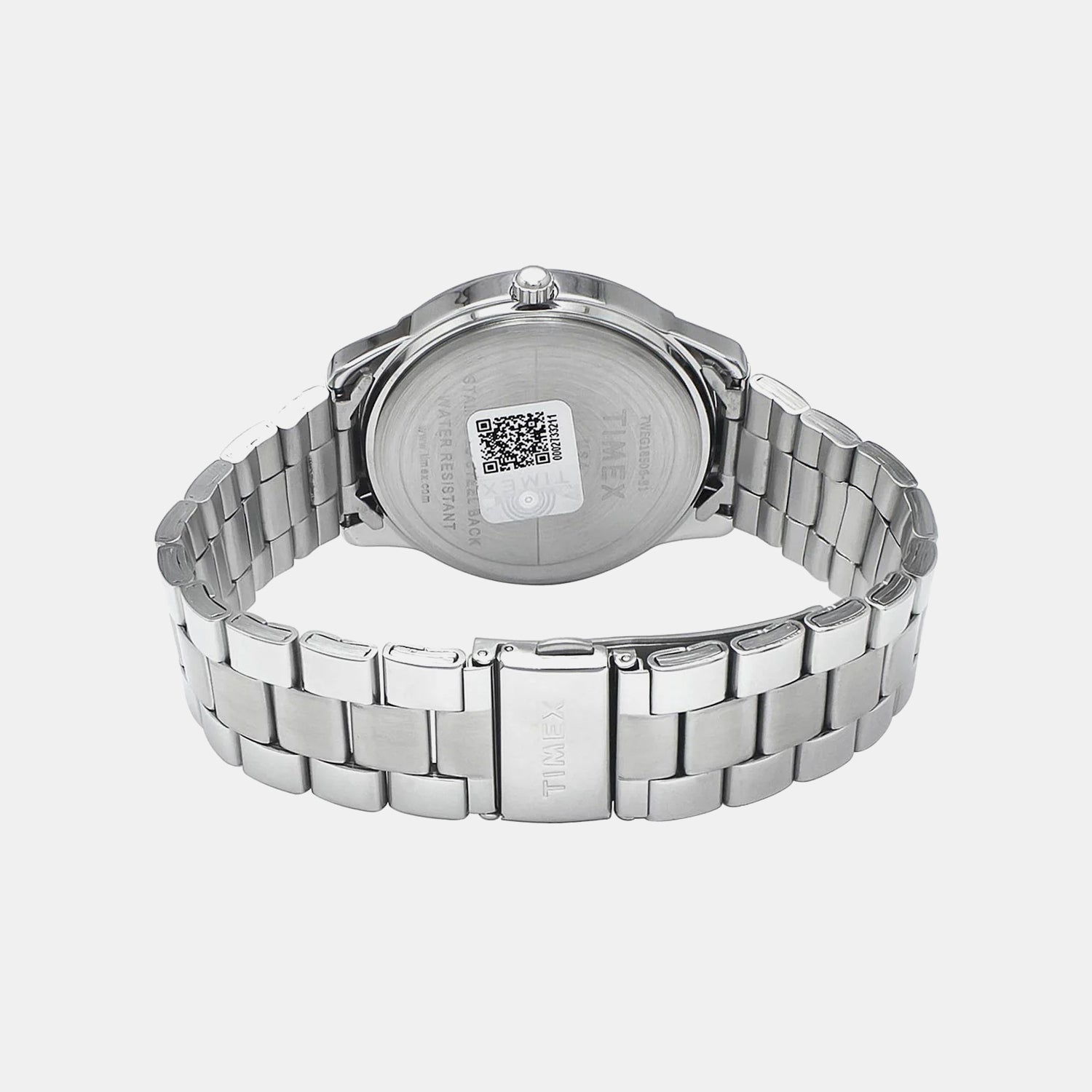 Fashion Men Quartz Silver Dial Multi-Function Stainless Steel Watch TWEG18506