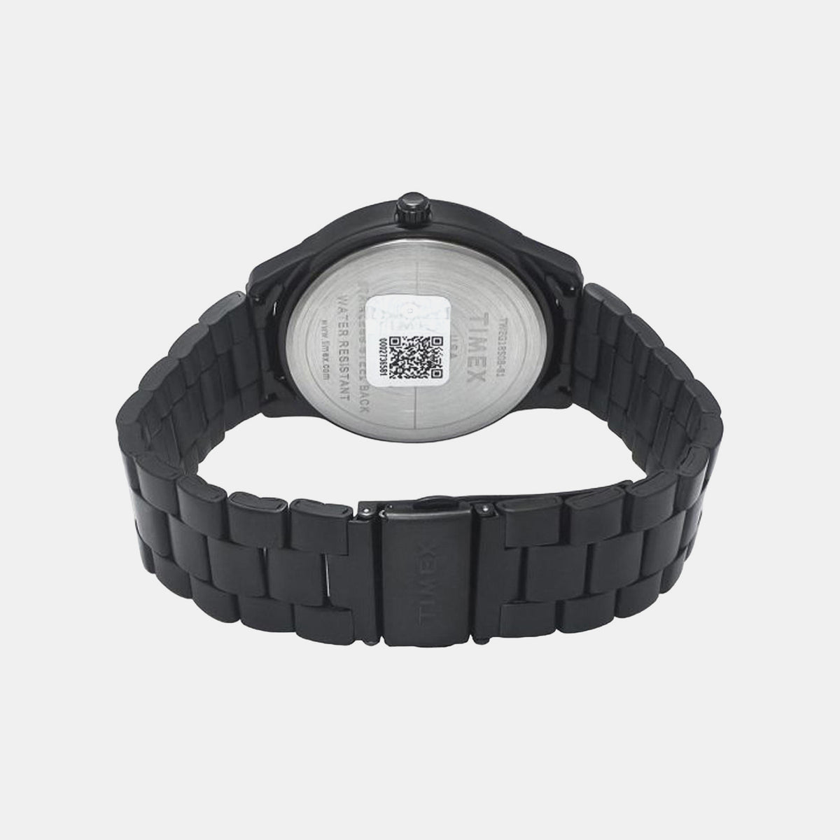 Trendline Men Quartz Black Dial Multi-Function Stainless Steel Watch TWEG18508