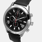 Men Quartz Black Dial Multi-Function Leather Watch TWEG18509-EX