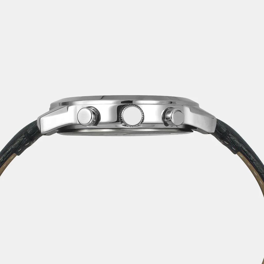 Men Quartz Black Dial Multi-Function Leather Watch TWEG18509-EX