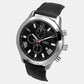 Men's Black Round Chronograph Leather Watch TWEG18509-EX