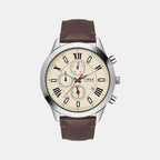 Men Quartz Dial Analog Leather Watch TWEG18510-EX