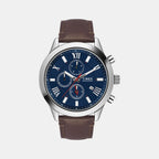 Men Quartz Dial Analog Leather Watch TWEG18511-EX