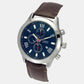 Men's Blue Round Chronograph Leather Watch TWEG18511-EX