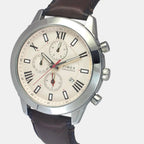 Trendline Men Quartz Grey Dial Chronograph Leather Watch TWEG18514