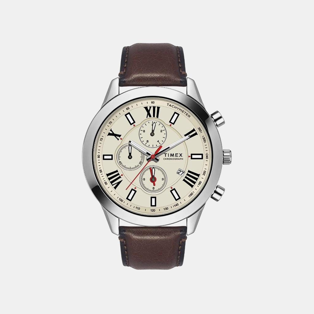 Trendline Men Quartz Dial Chronograph Leather Watch TWEG18514