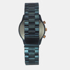 Fashion Men Quartz Blue Dial Chronograph Stainless Steel Watch TWEG18517