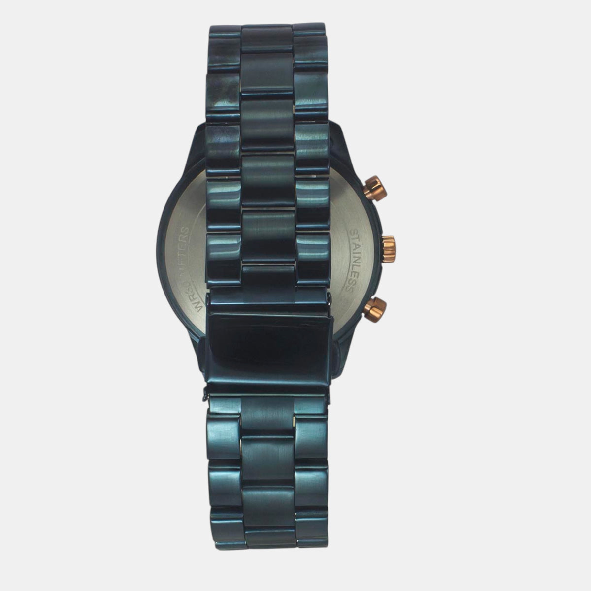Trendline Men Quartz Blue Dial Multi-Function Stainless Steel Watch TWEG18517
