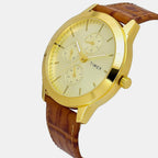 Trendline Men Quartz Dial Multi-Function Leather Watch TWEG18521
