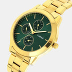 Trendline Men Quartz Green Dial Multi-Function Stainless Steel Watch TWEG18522