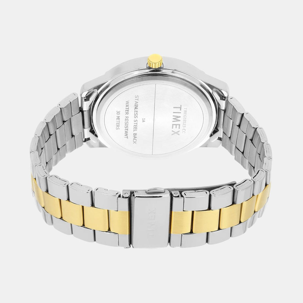 Fashion Men Quartz Silver Dial Multi-Function Stainless Steel Watch TWEG18523