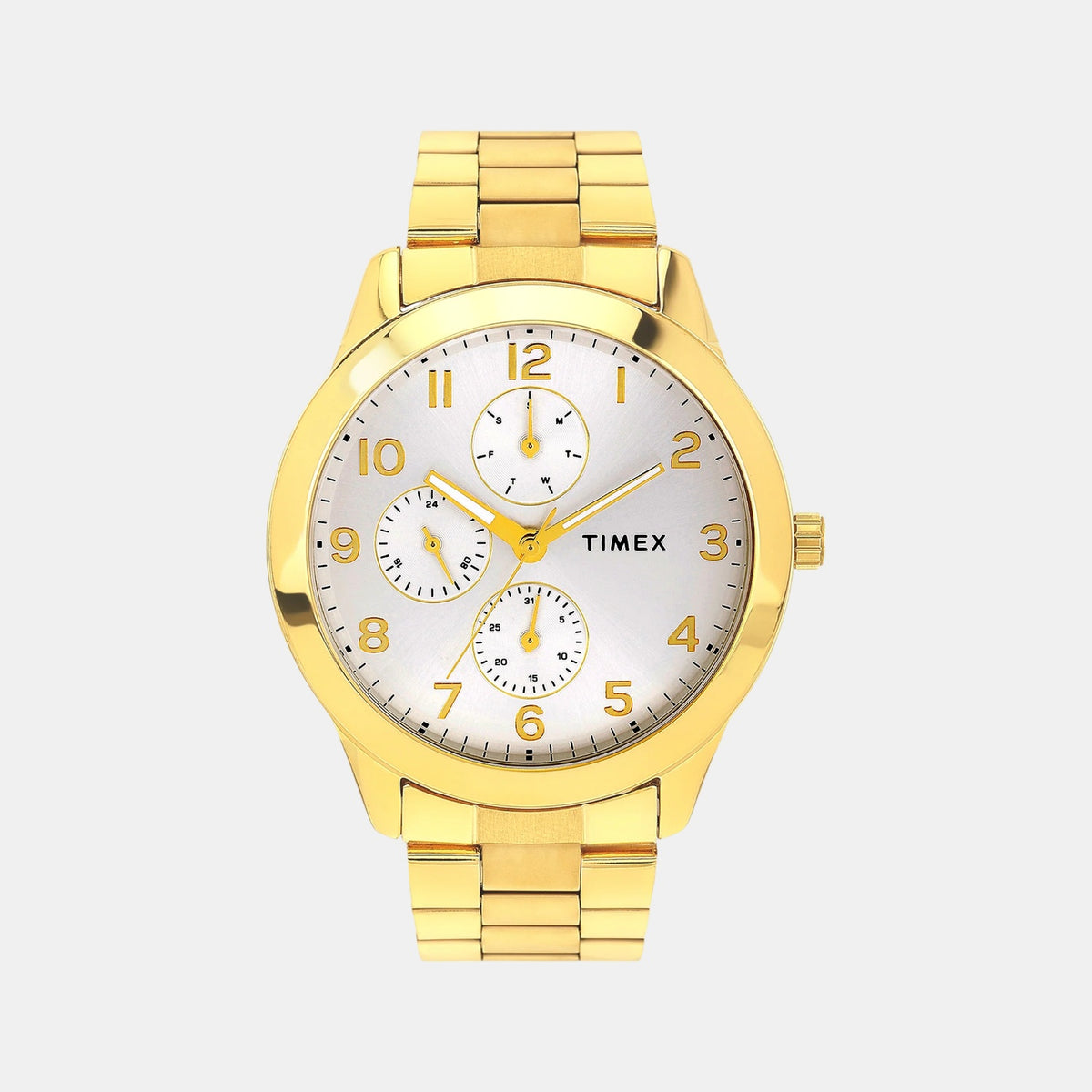 Trendline Men Quartz Silver Dial Multi-Function Stainless Steel Watch TWEG18524