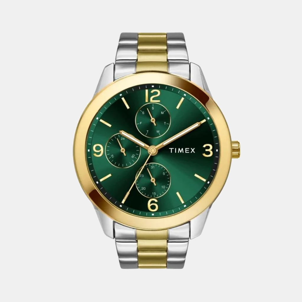 Timex Round Green Multi-Function watch